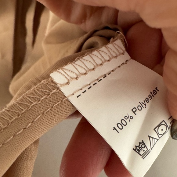 Cicibird Women's Solid Color Casual Button Up Sleeve Chiffon Blouse with Ruffle - Picture 5 of 8